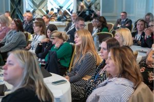 Audience watching Session 3 Panel discussing Engineering/Apprenticeship