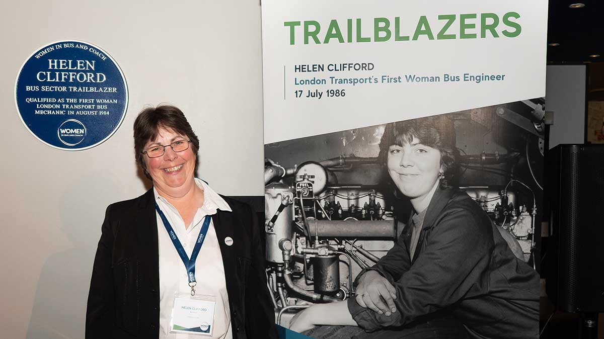 Helen Clifford Blue Plaque at London Transport Museum